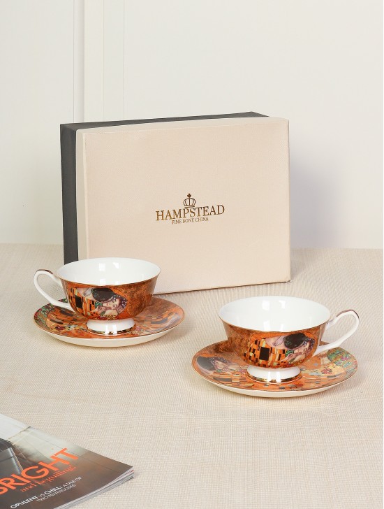 Design 2 Cups & 2 Saucers With Gift Box